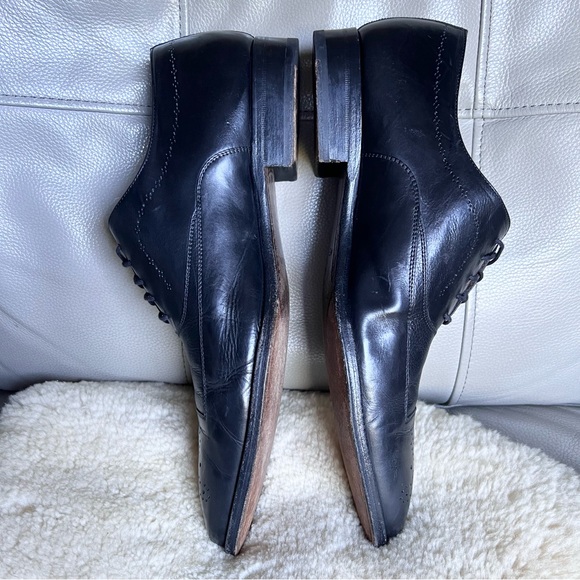 Mezlan Leather Shoes Sz 11.5 M Black Oxford Made in Spain Business Classic Chic main image 16